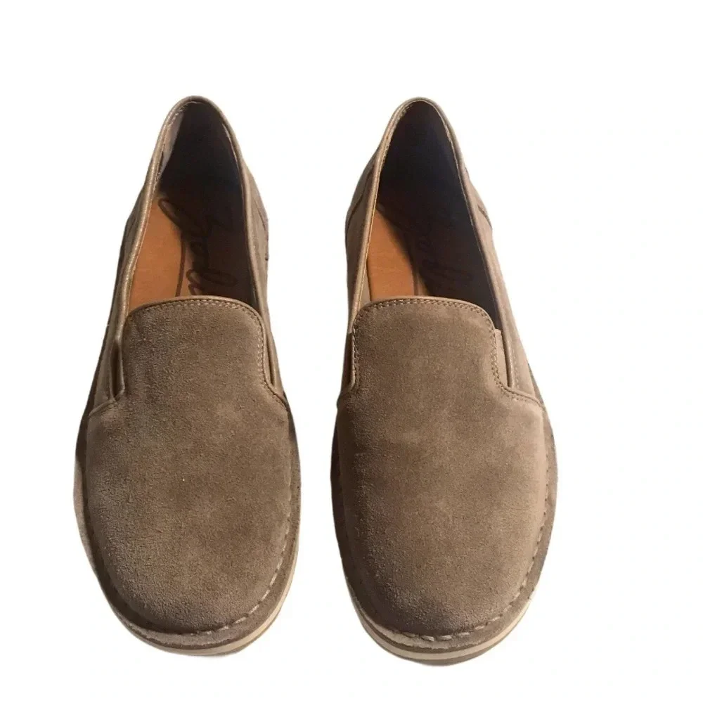 Zodiac Ellie Upper Leather Slip-On Taupgry Loafers Shoes